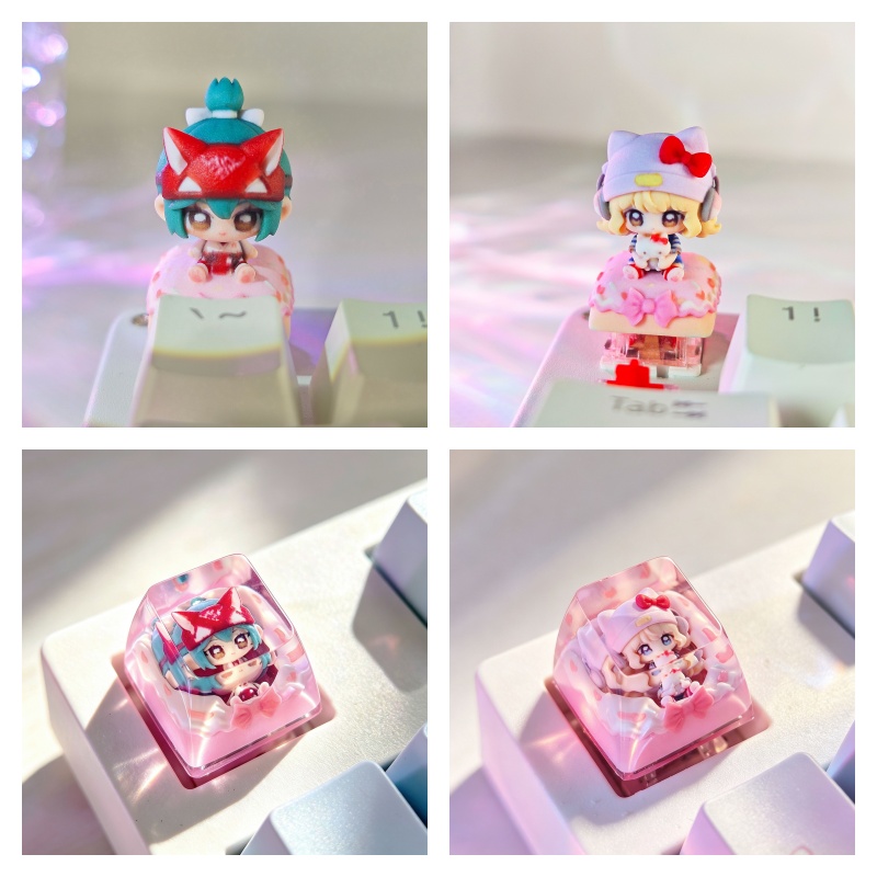 Keycap Artisan Anime - Merchandising de doujin, diseño de pastel